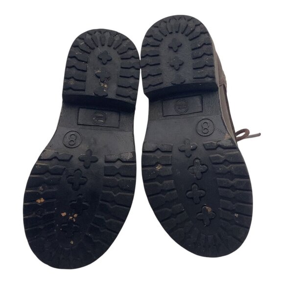 Wonder Nation Boots Toddler Girls Sz 8 Brown Lace Up W/ Side Zipper & Knit Cuff - Picture 5 of 12